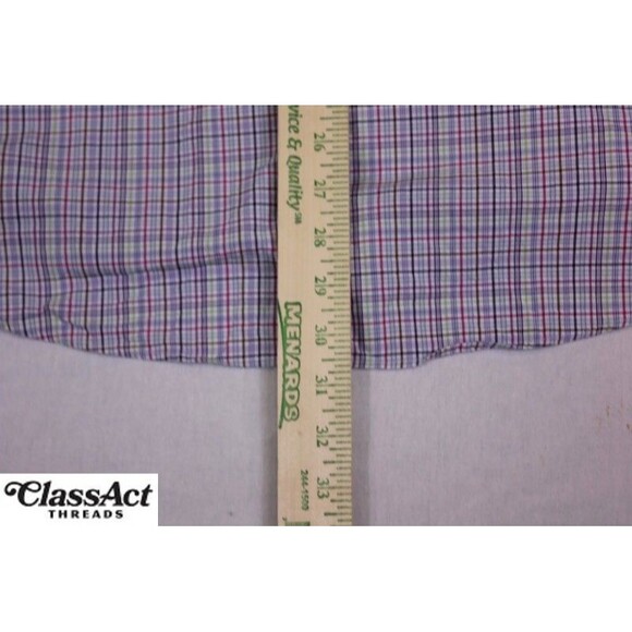 Charles Tyrwhitt Men’s Dress Shirt Classic Fit Blue Green Check 16 - 35 - Picture 7 of 9